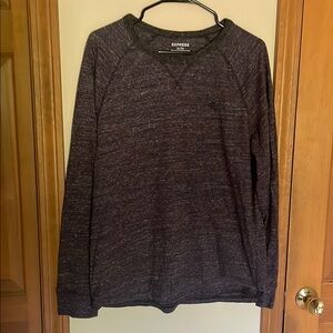 Express Charcoal Knit Pullover